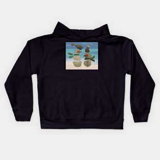 Finding Unexpected Sea Glass at the Beach Kids Hoodie